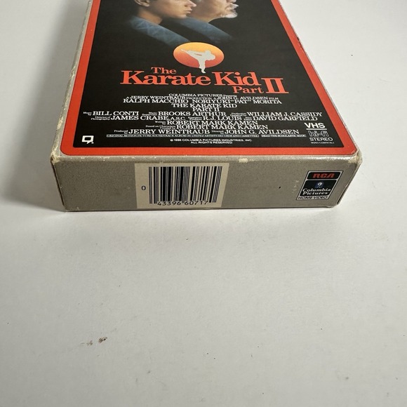 The Karate Kid Part II 2 VHS 1986 RCA Side Loaded Ralph Macchio Pat Morita Movie - Picture 7 of 11